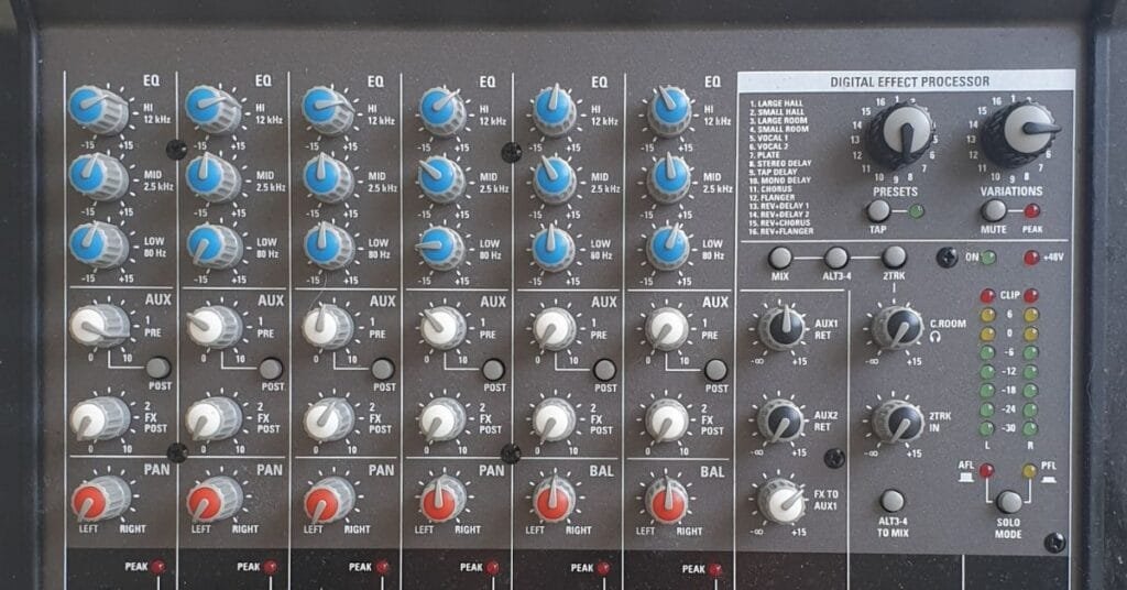 How to mix a live band