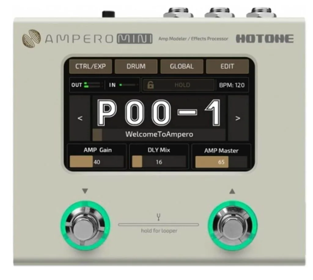 Hotone Ampero mini multi-effects pedal