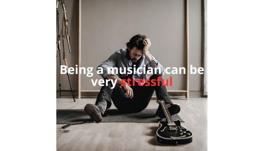 Stressed musician Stressed musician