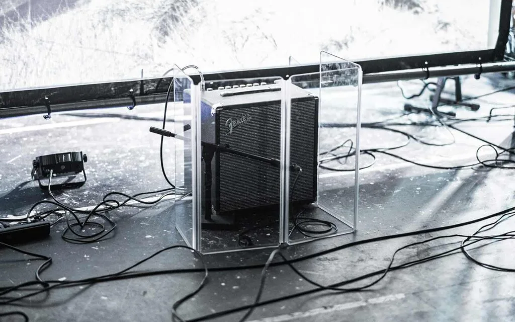 backline on stage