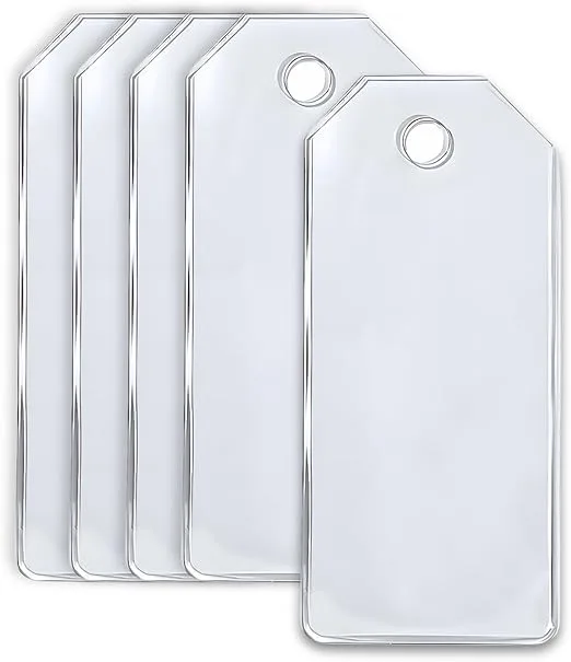 Flex Tag, 50 Pack, Clear Flexible Key Tags