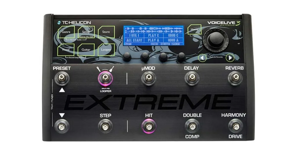 TC Helicon voicelive-3-extreme processor for guitar and vocals
