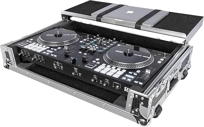 Flight Case for Rane One with Laptop Platform and Wheels,Black,HL10005
