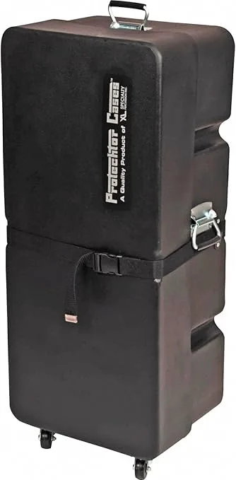 Gator Cases Protechtor Series Classic Compact Drum Hardware Accessory Case Upright with (4) Wheels