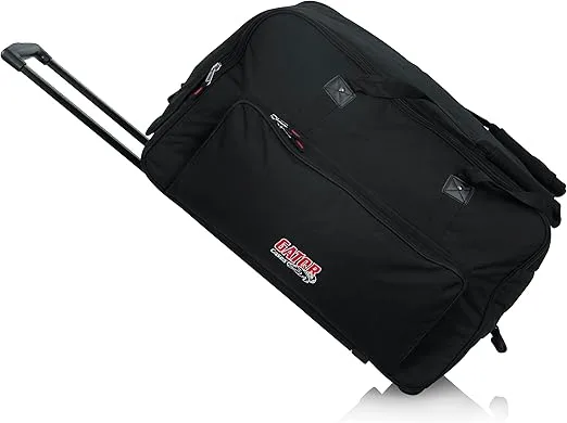Gator Cases Rolling Speaker Bag for Large Format 12 inch Loudspeakers with Retractable Pull Handle