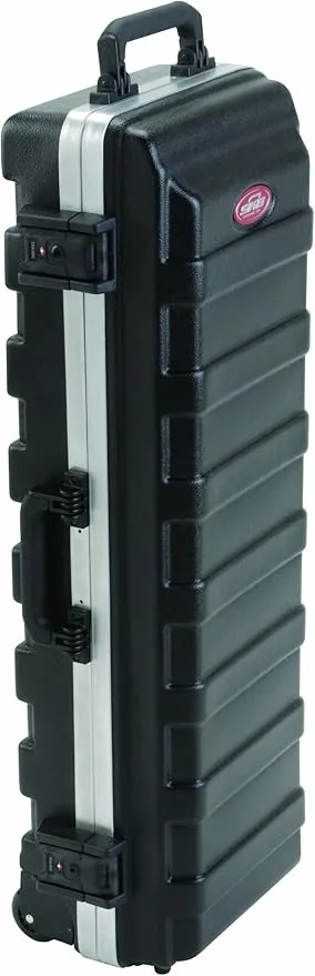 SKB Compact Stand Case with Wheels & Straps, TSA Latches, Over molded Handle