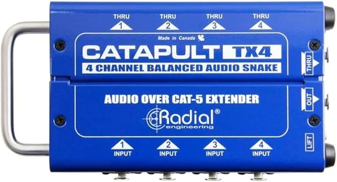 Radial Catapult TX4 4-channel Cat 5 Audio Snake Module Radial Catapult TX4 4-channel Cat 5 Audio Snake Module