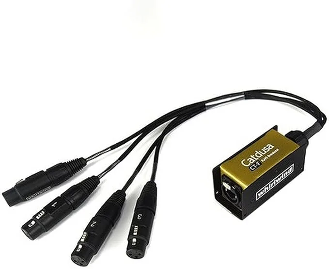 Whirlwind Catdusa CT-F RJ45 Breakout Adapter with 4x 1.5' XLRF Cable Whirlwind Catdusa CT-F RJ45 Breakout Adapter with 4x 1.5' XLRF Cable
