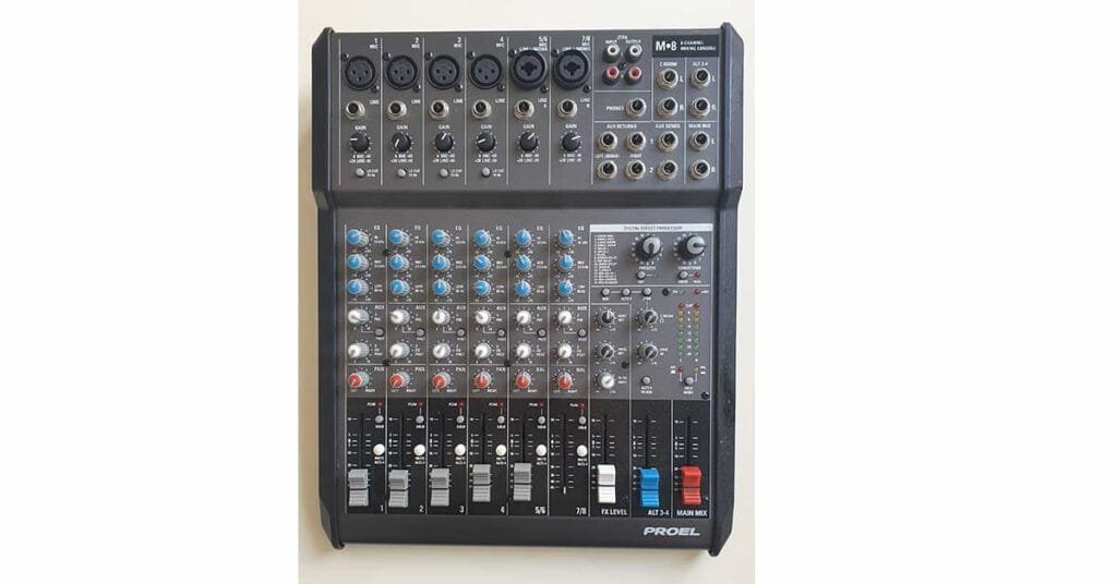 Proel M8 8-channel mixer Proel M8 8-channel mixer