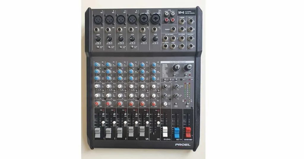 Proel M8 8-channel mixer