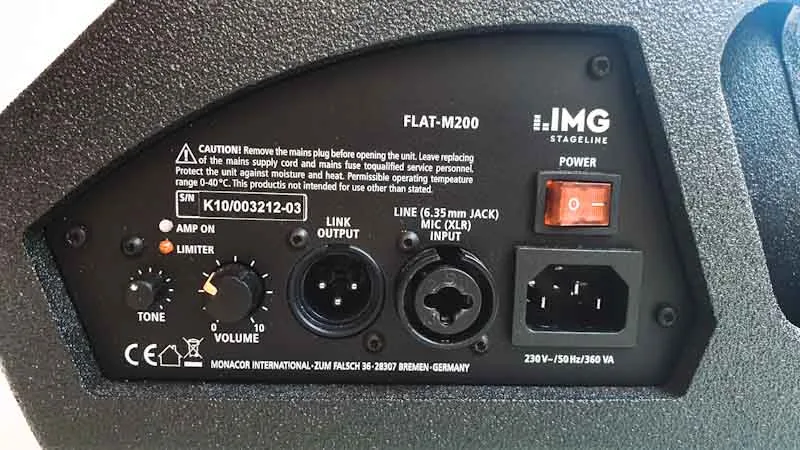 IMG Stageline Flat M200 control panel IMG Stageline Flat M200 control panel