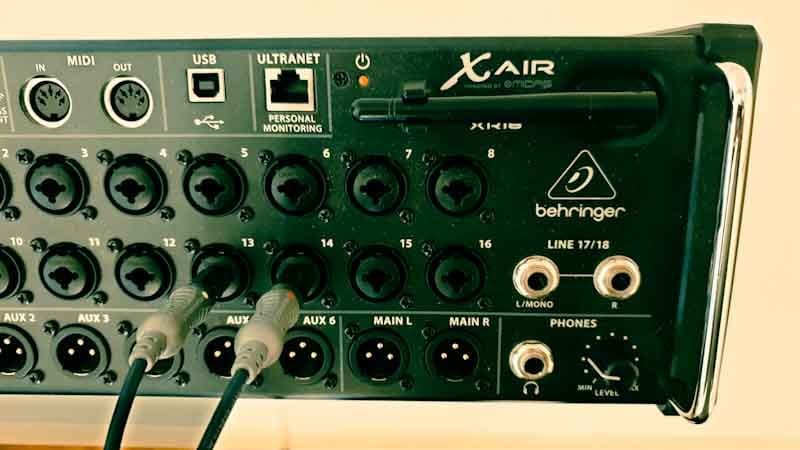 Click and guitar track into mixer Click and guitar track into mixer