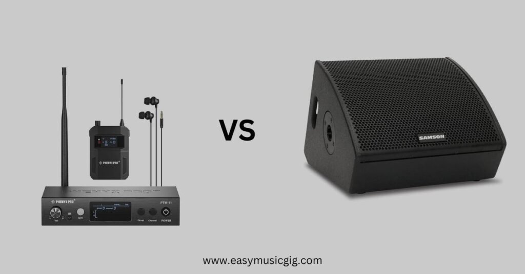 In-ear monitors VS floor monitors