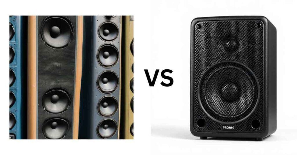Column vs Standard speaker