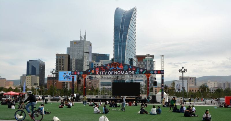 Concert in a big city Concert in a big city
