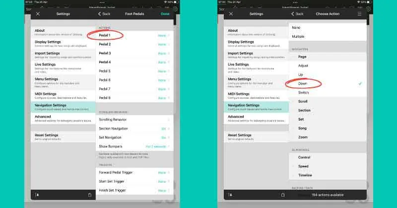 Customizing Airturn footswitches on Onsong Customizing Airturn footswitches on Onsong