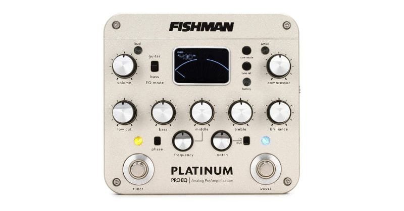 Fishman Platinum Pro EQ acoustic guitar preamp Fishman Platinum Pro EQ acoustic guitar preamp