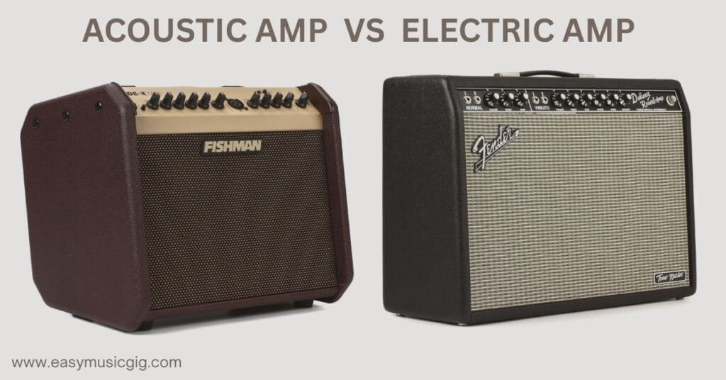 difference between an acoustic amp and a regular amp