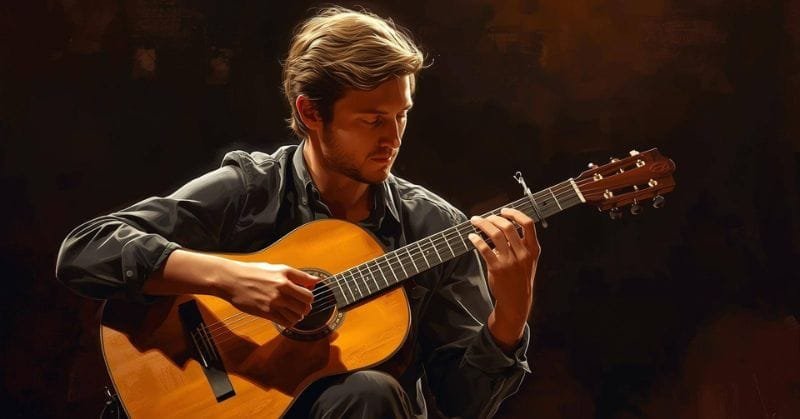 classical guitarist playing classical guitarist playing